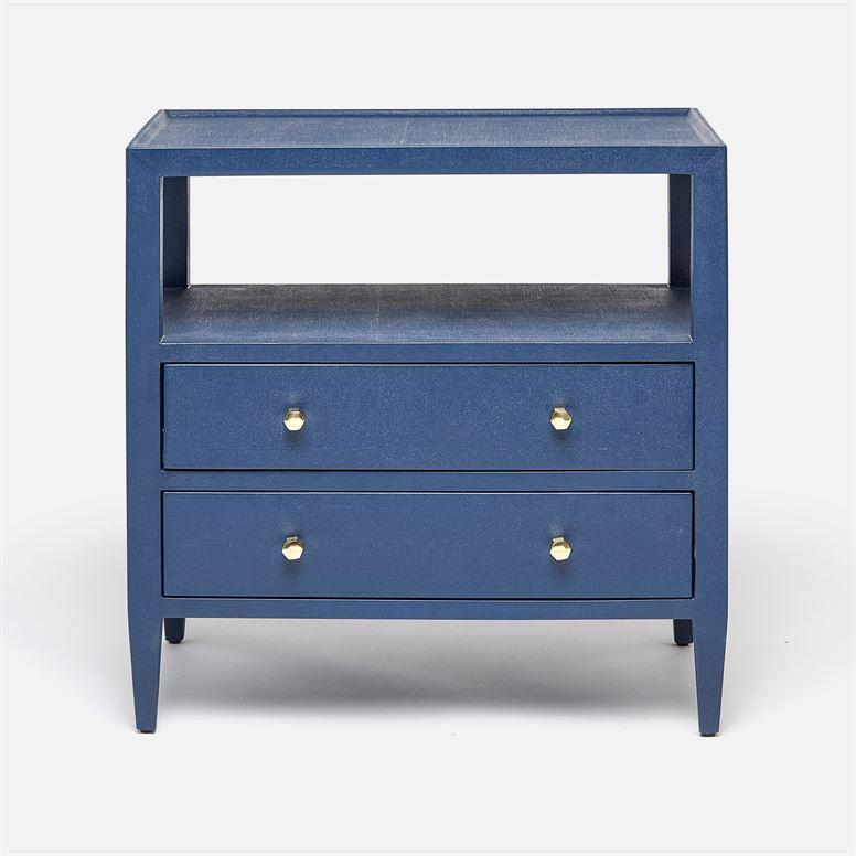 Made Goods Jarin Faux Belgian Linen 2-Drawer Double Nightstand