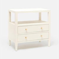 Made Goods Jarin Faux Belgian Linen 2-Drawer Double Nightstand