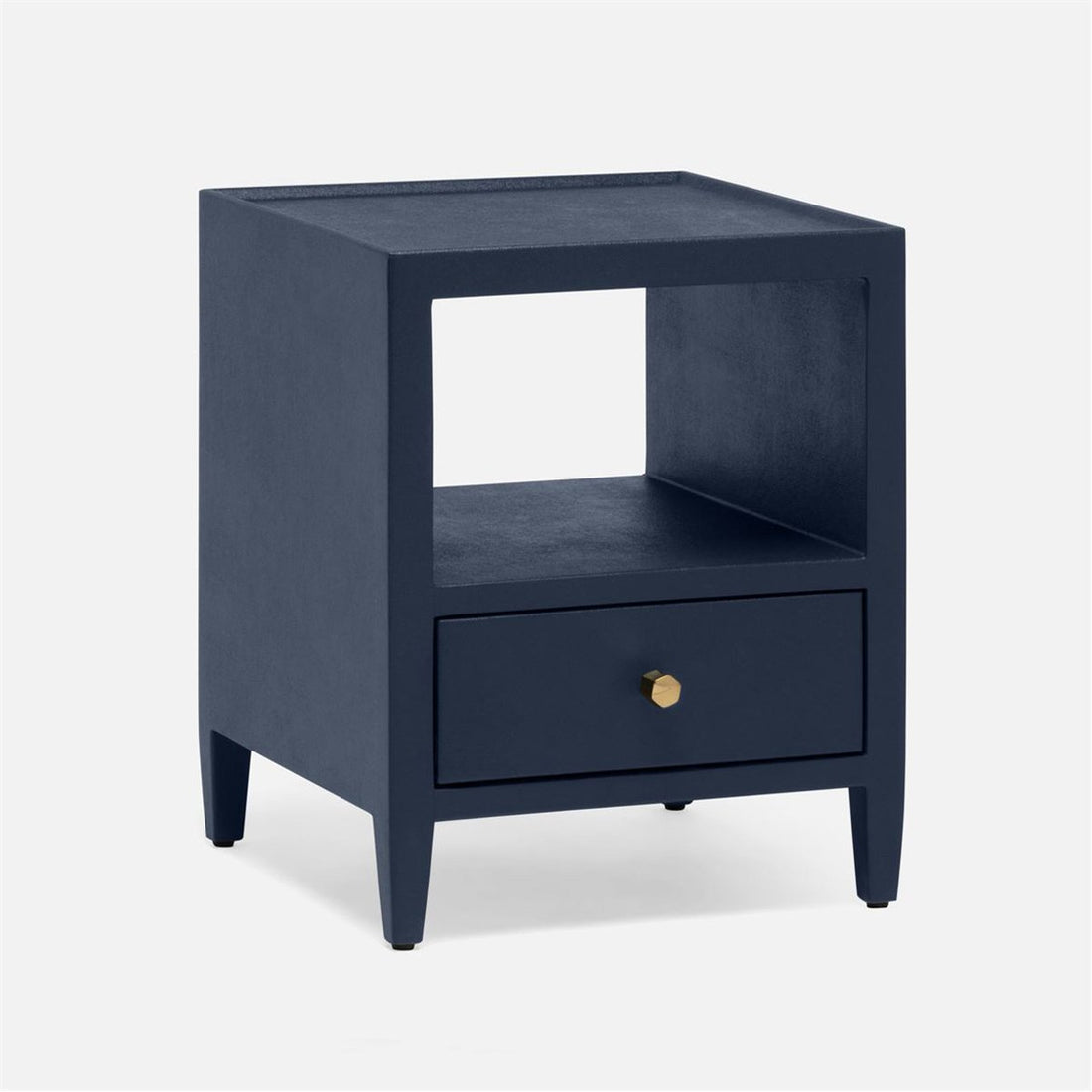 Made Goods Jarin 22-Inch Height Faux Belgian Linen Single Nightstand