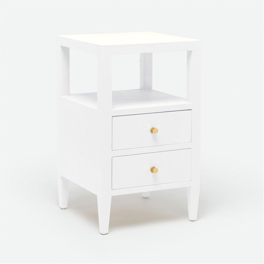 Made Goods Jarin Faux Belgian Linen 2-Drawer Single Nightstand