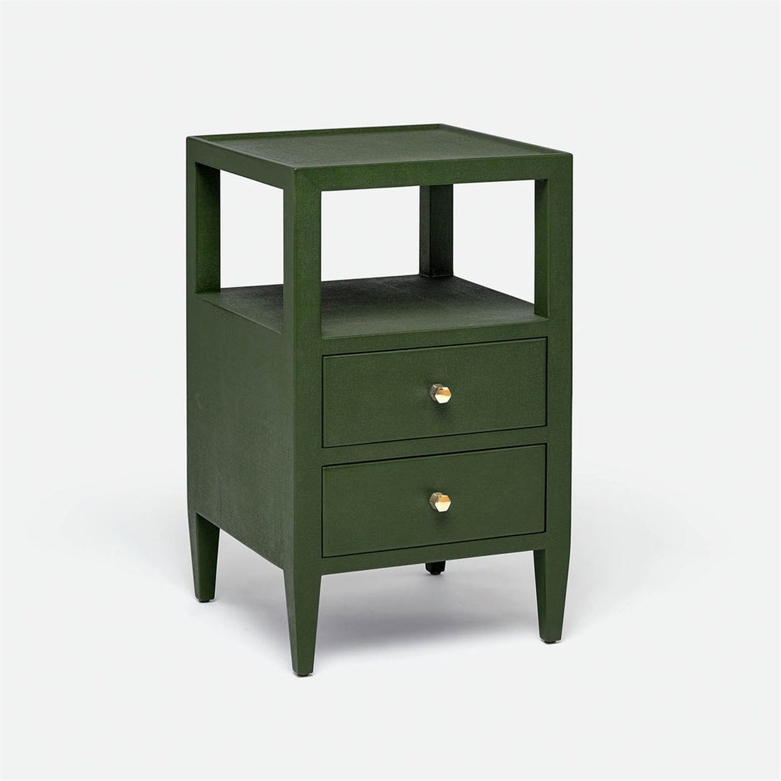 Made Goods Jarin Faux Belgian Linen 2-Drawer Single Nightstand