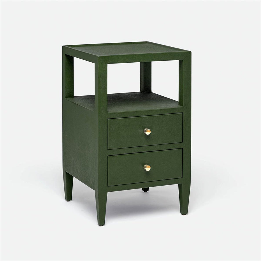 Made Goods Jarin Faux Belgian Linen 2-Drawer Single Nightstand