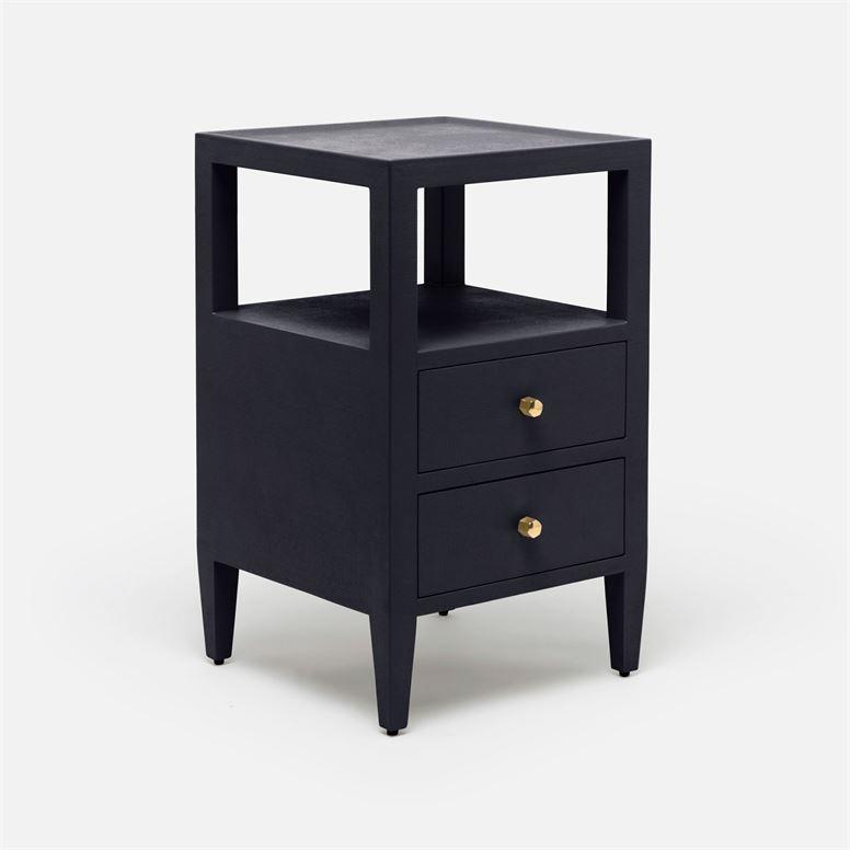 Made Goods Jarin Faux Belgian Linen 2-Drawer Single Nightstand