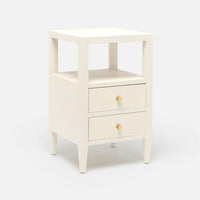 Made Goods Jarin Faux Belgian Linen 2-Drawer Single Nightstand