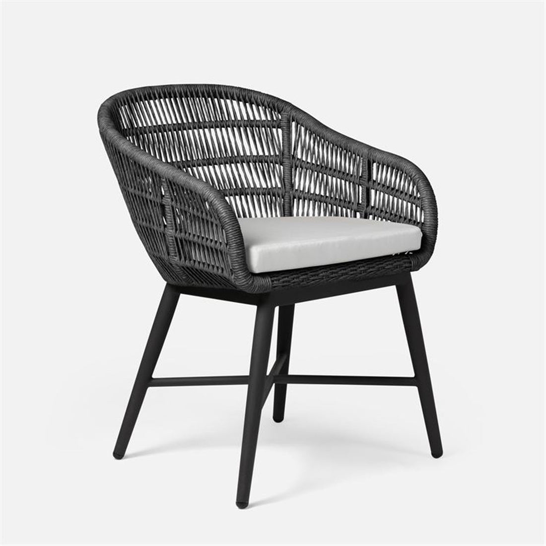 Made Goods Jolie Aluminum Outdoor Dining Chair in Alsek Fabric