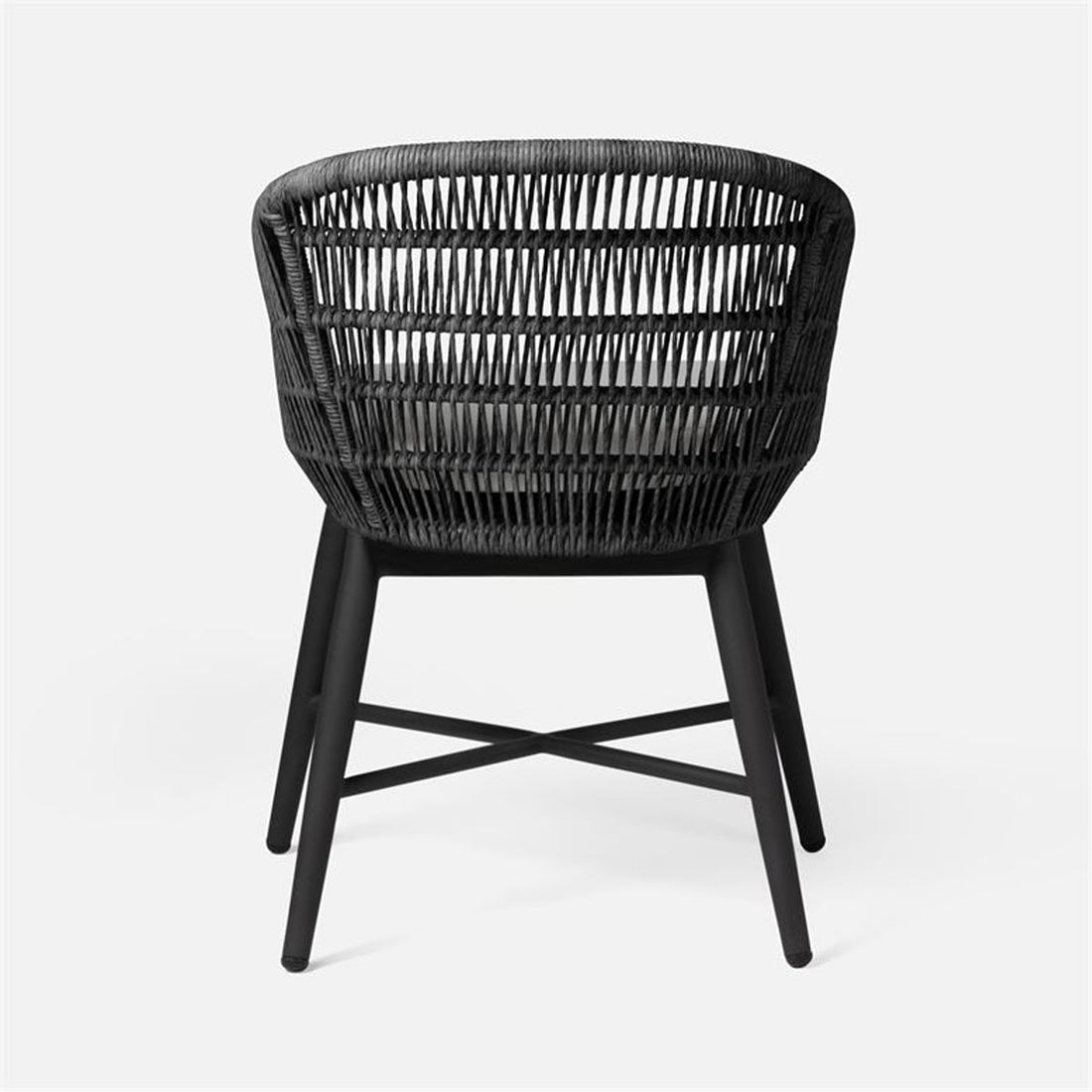 Made Goods Jolie Aluminum Outdoor Dining Chair in Garonne Leather