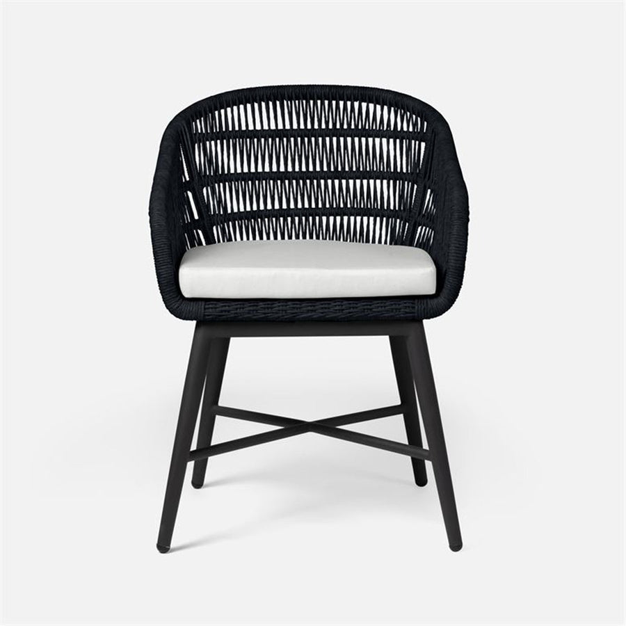 Made Goods Jolie Aluminum Outdoor Dining Chair in Volta Fabric