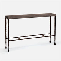 Made Goods Jovan Console Table in Faux Shagreen