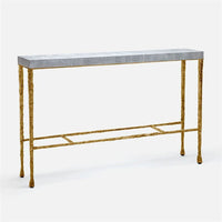 Made Goods Jovan Console Table in Faux Shagreen