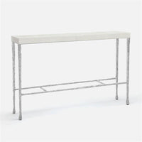 Made Goods Jovan Console Table in Faux Shagreen