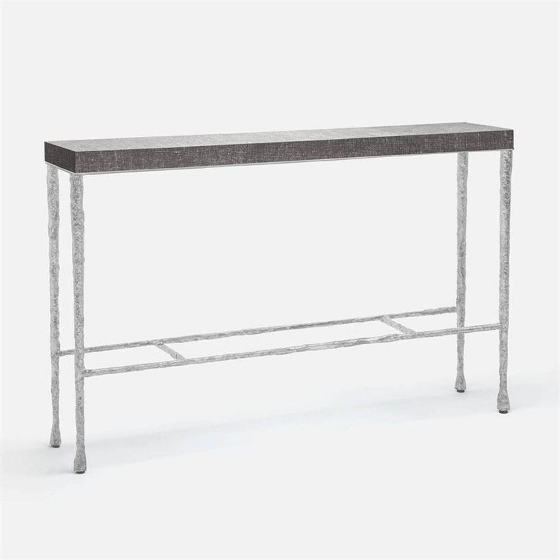 Made Goods Jovan Console Table in Beige Crystal Stone