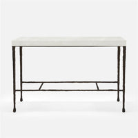 Made Goods Jovan Console Table in Faux Shagreen