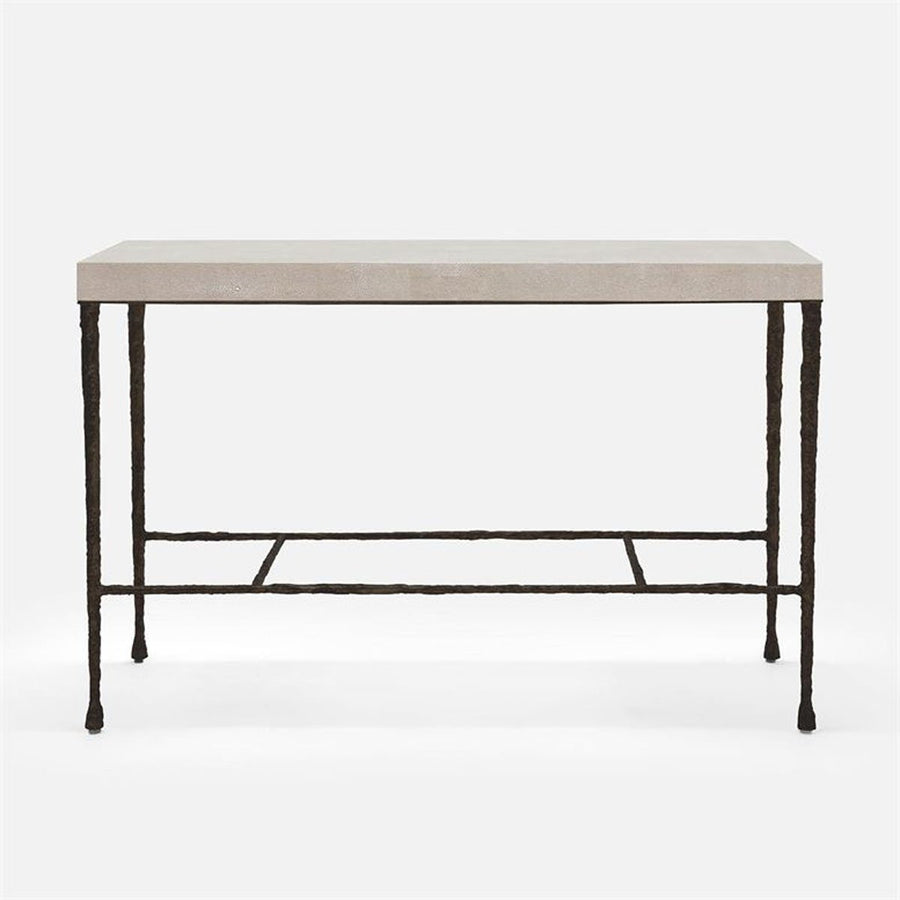 Made Goods Jovan Console Table in Faux Shagreen