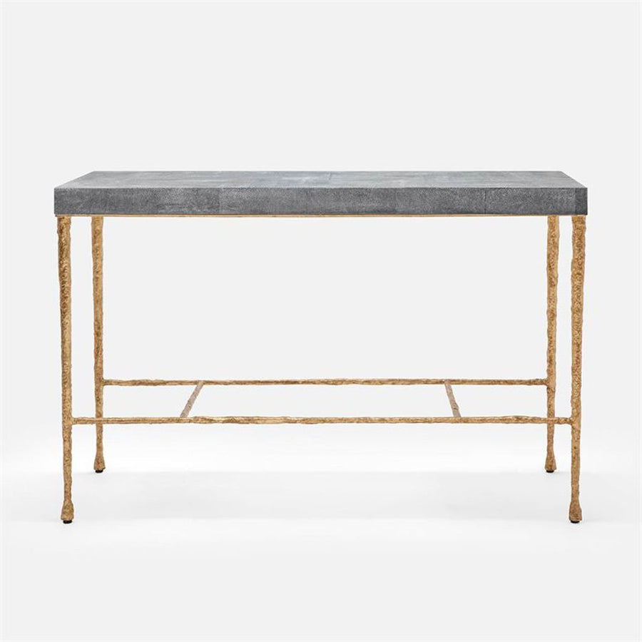 Made Goods Jovan Console Table in Faux Shagreen