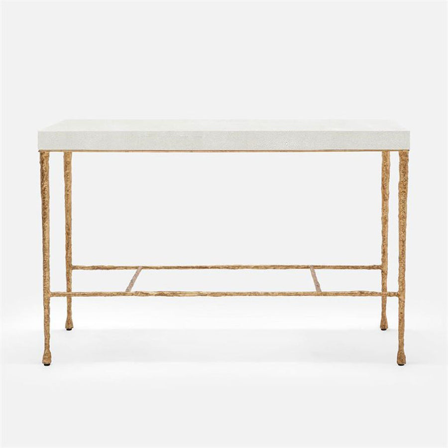 Made Goods Jovan Console Table in Faux Shagreen