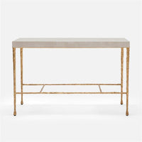 Made Goods Jovan Console Table in Faux Shagreen