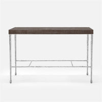 Made Goods Jovan Console Table in Faux Shagreen