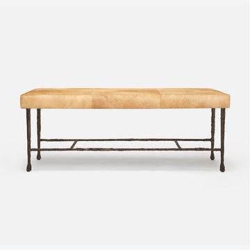 Made Goods Jovan Double Bench in Danube Fabric