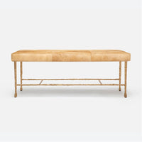 Made Goods Jovan Double Bench in Ettrick Cotton Jute