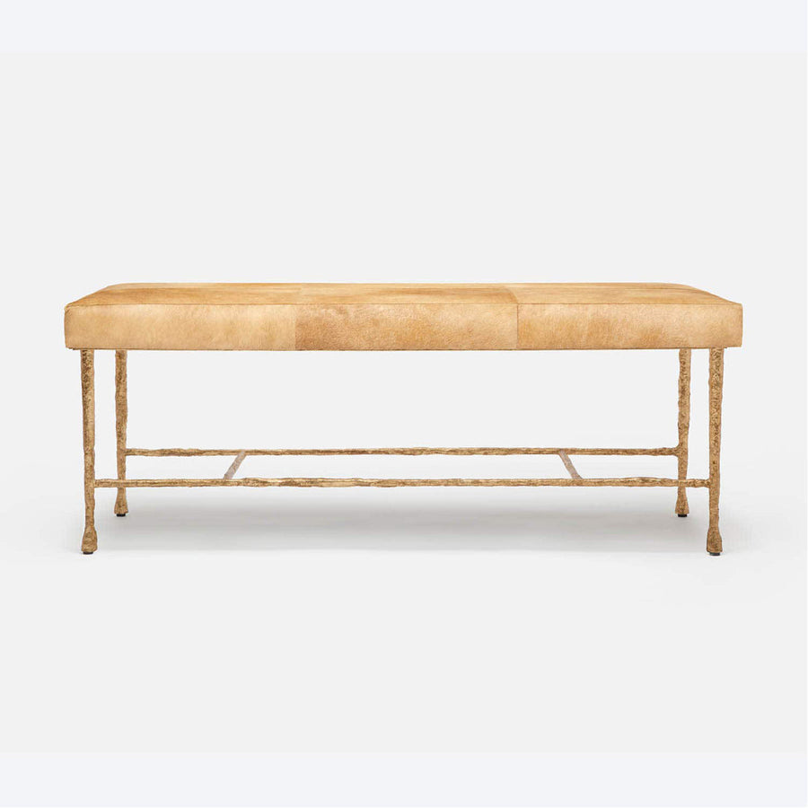 Made Goods Jovan Double Bench in Severn Distressed Canvas