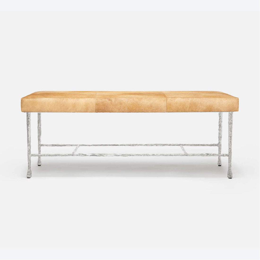 Made Goods Jovan Double Bench in Marano Wool-On Lambskin