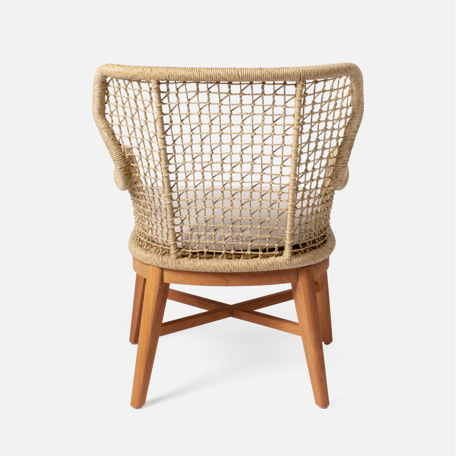 Made Goods Kalidas Wingback Outdoor Dining Chair in Havel Velvet