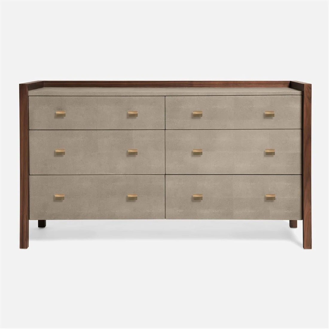 Made Goods Kennedy 60-Inch Vintage Faux Shagreen Dresser