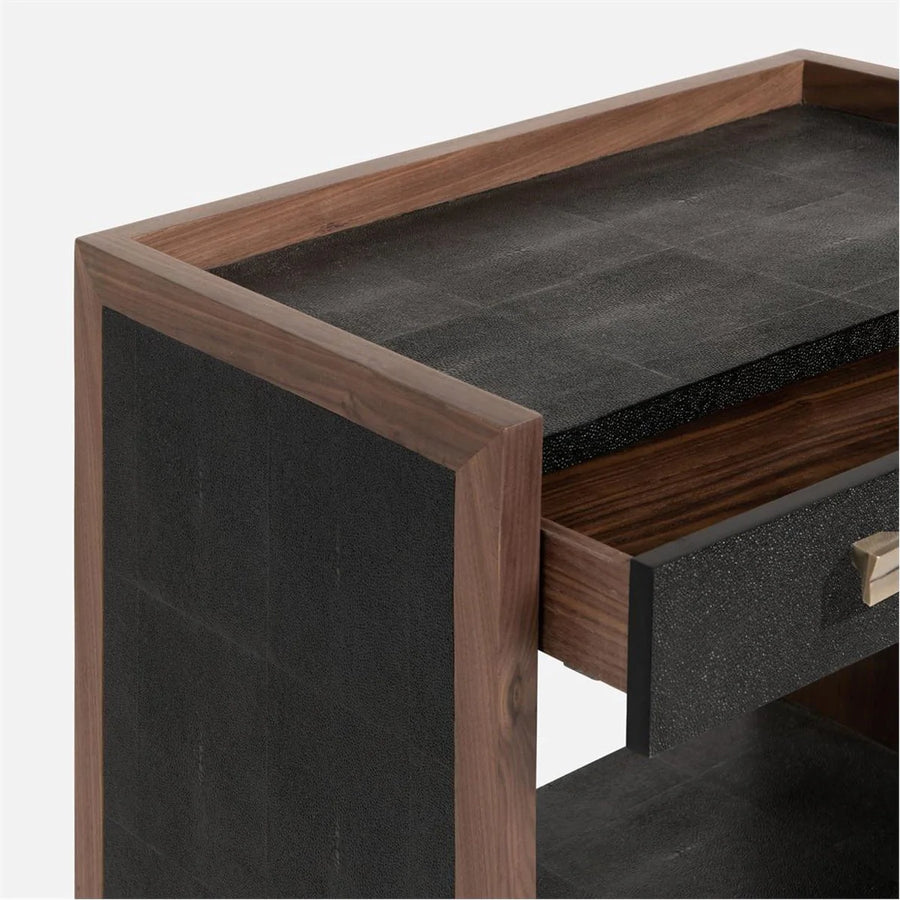 Made Goods Kennedy Vintage Faux Shagreen Double Nightstand