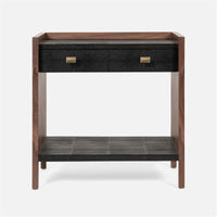 Made Goods Kennedy Vintage Faux Shagreen Double Nightstand