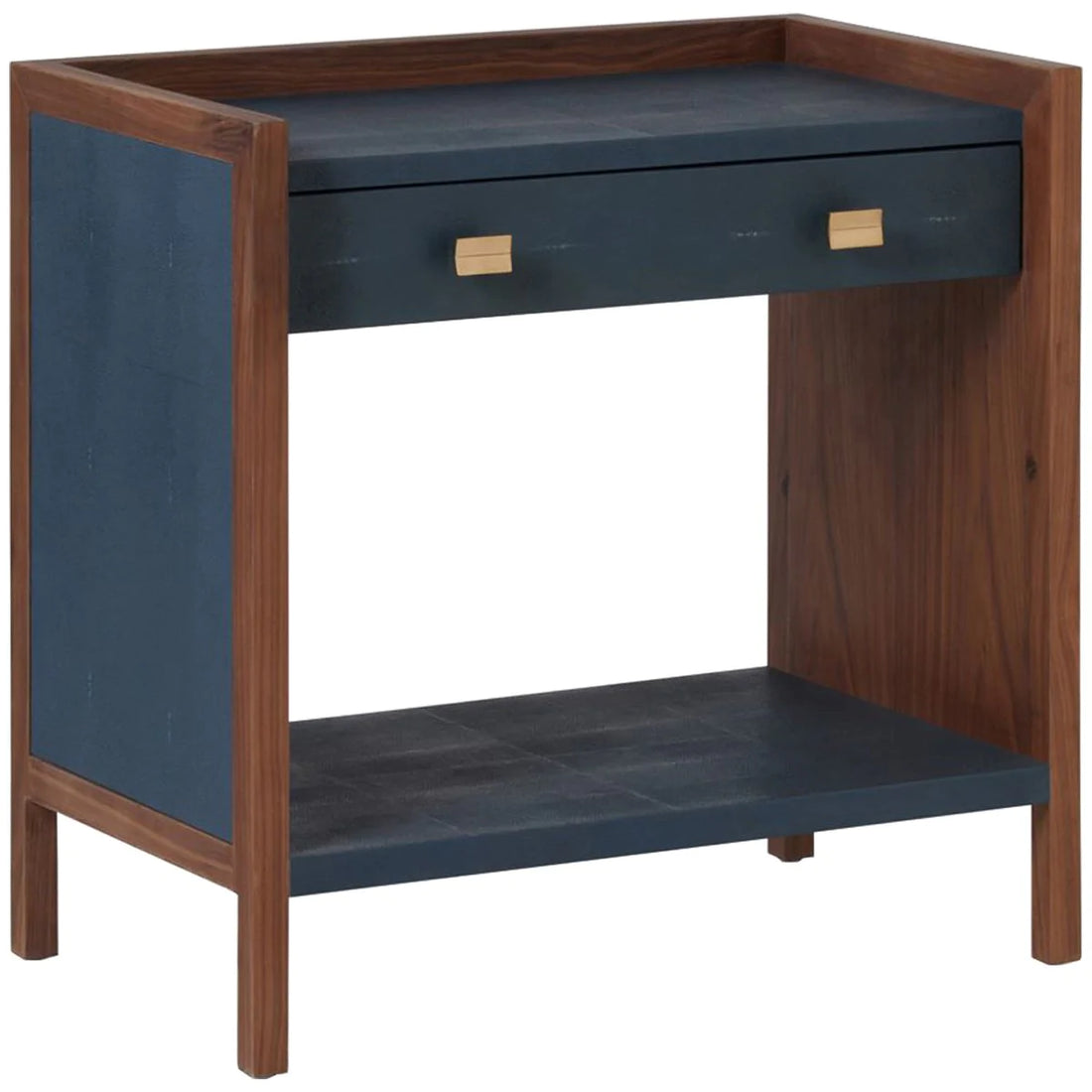 Made Goods Kennedy Vintage Faux Shagreen Double Nightstand