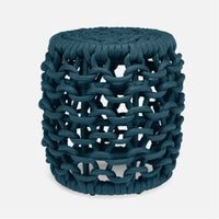 Made Goods Khari Chain-Link Barrel Outdoor Stool