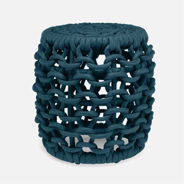 Made Goods Khari Chain-Link Barrel Outdoor Stool