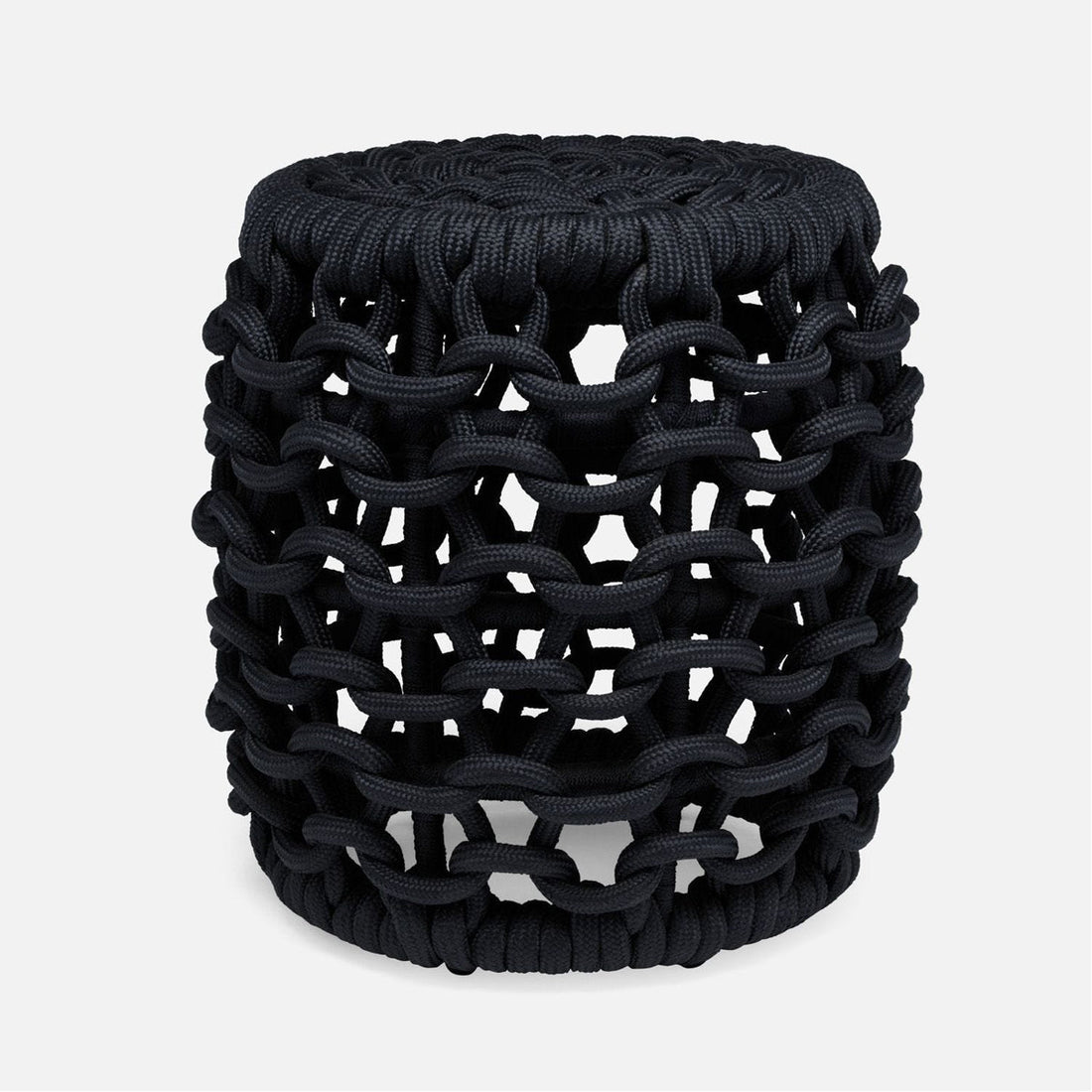 Made Goods Khari Chain-Link Barrel Outdoor Stool