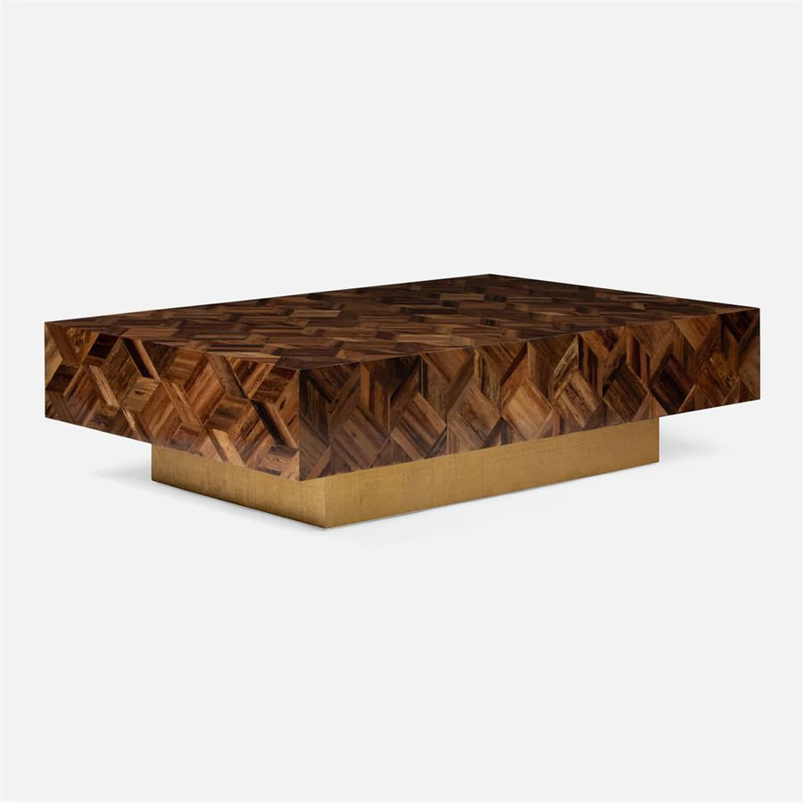 Made Goods Lesandro Banana Bark Raffia Coffee Table