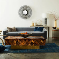 Made Goods Lesandro Banana Bark Raffia Coffee Table