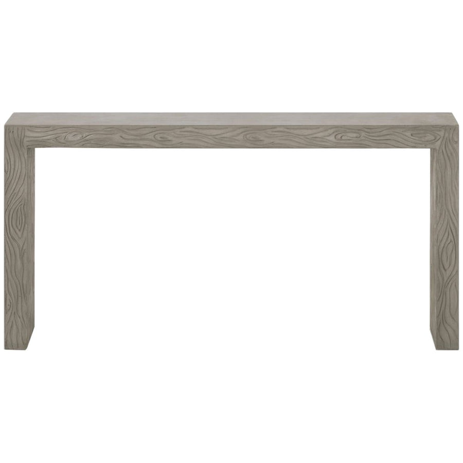 Made Goods Liam Faux Bois Parsons Concrete Outdoor Console Table