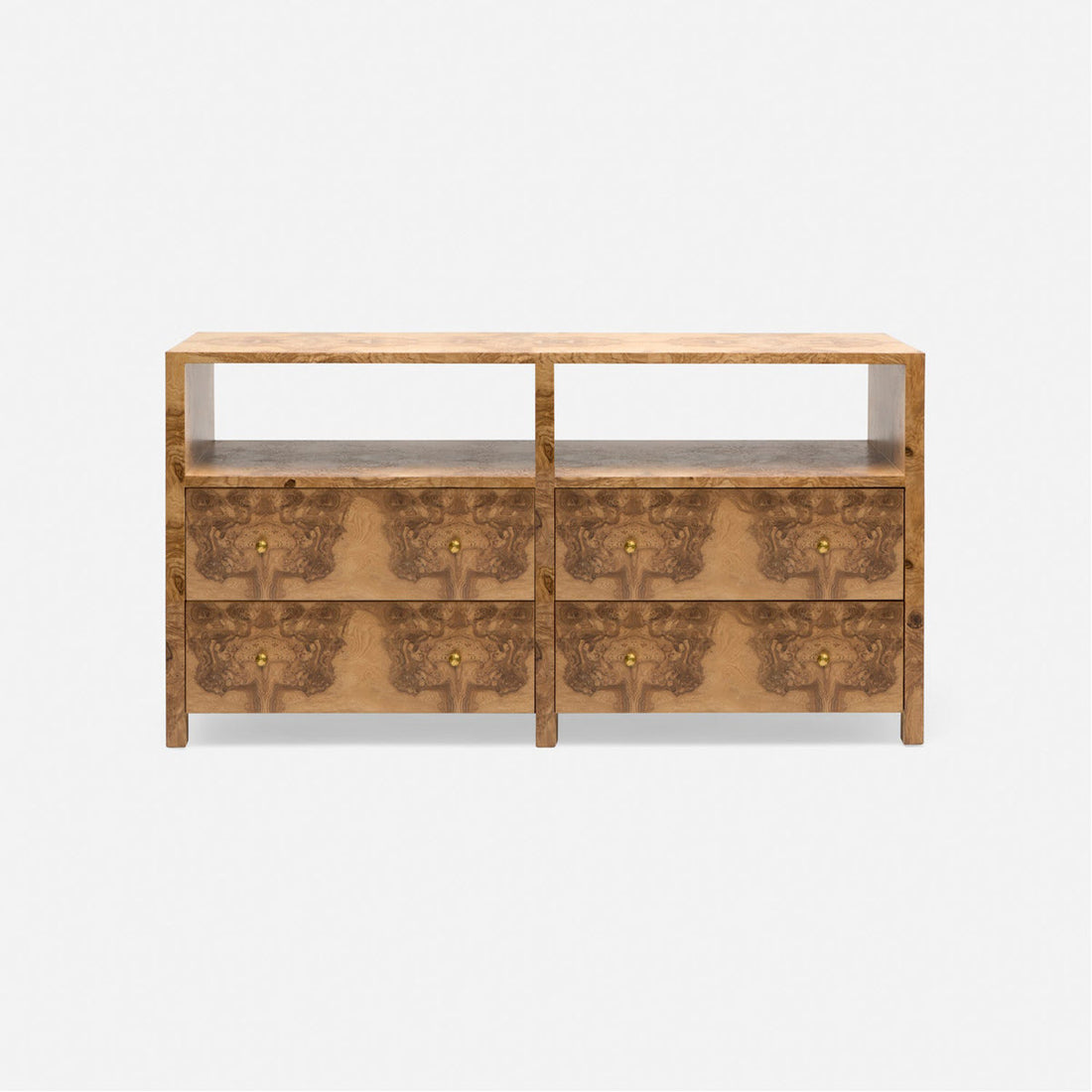 Made Goods Lindsey 4-Drawer Burl Veneer Buffet