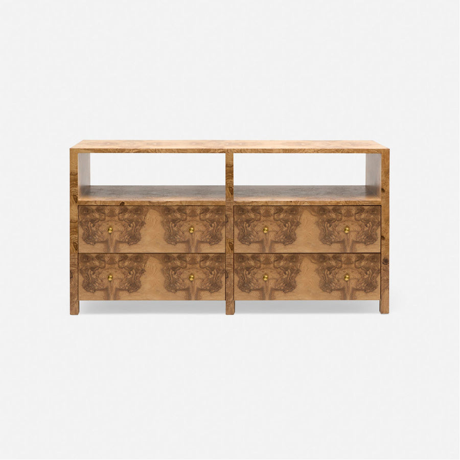 Made Goods Lindsey 4-Drawer Burl Veneer Buffet