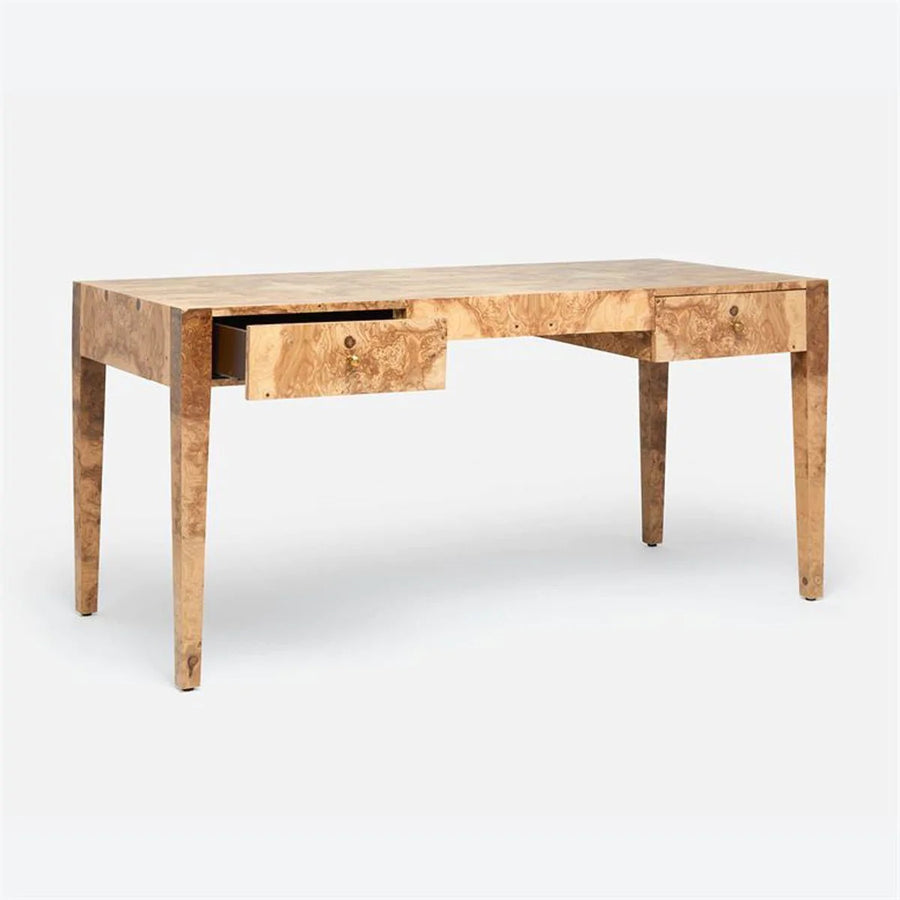 Made Goods Lindsey 64-Inch Burl Veneer Desk