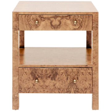 Made Goods Lindsey Burl Veneer Nightstand