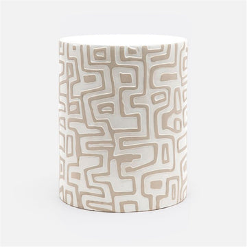 Made Goods Loman Graphic Patterned Ceramic Outdoor Stool