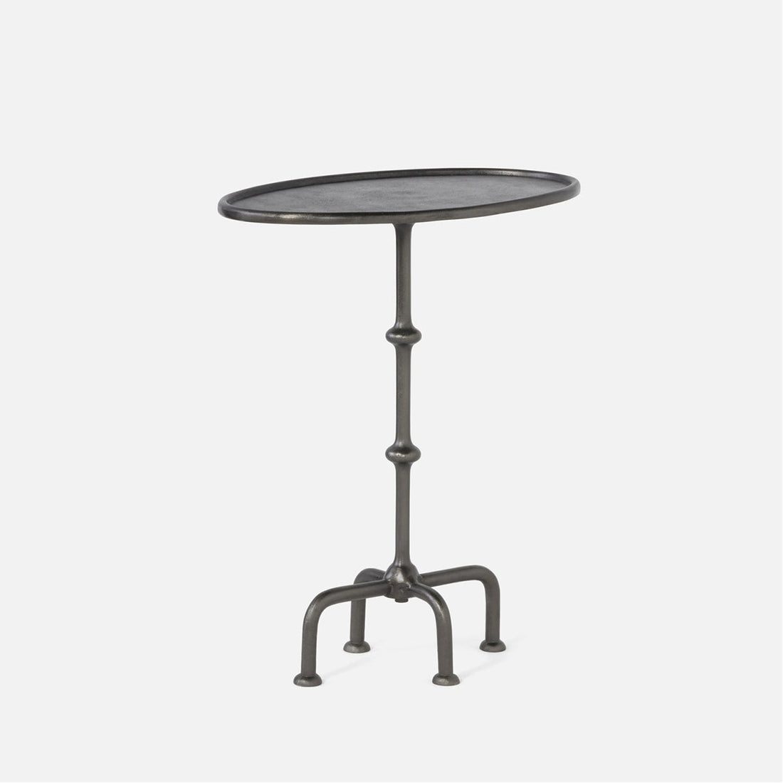 Made Goods Louise Accent Table in Black Nickel Aluminum