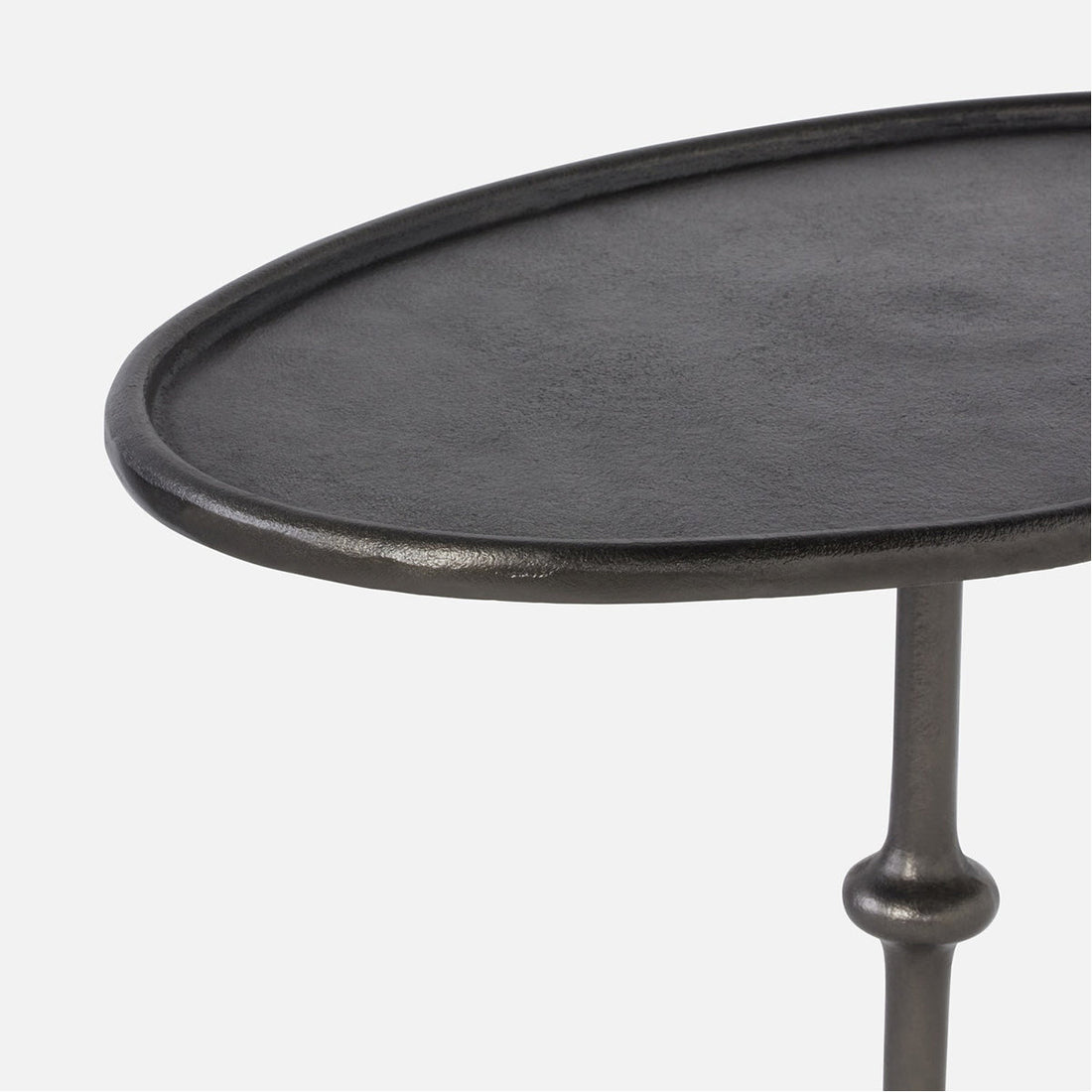 Made Goods Louise Accent Table in Black Nickel Aluminum