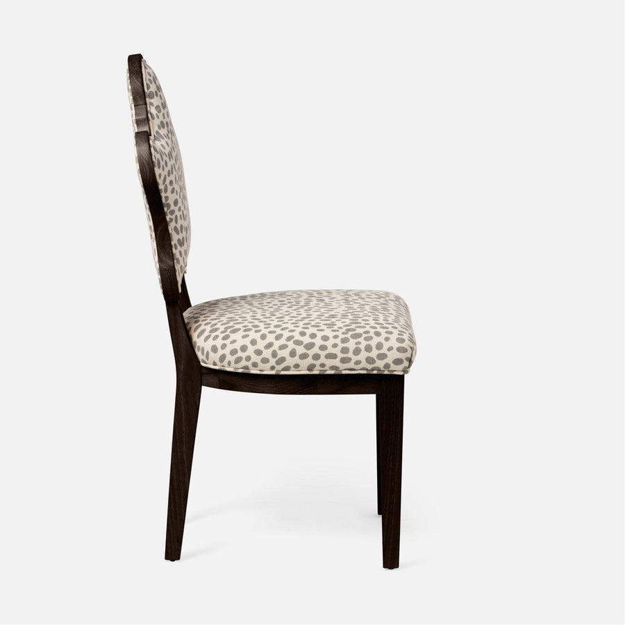 Made Goods Madisen Ornate Back Dining Chair in Mondego Cotton Jute