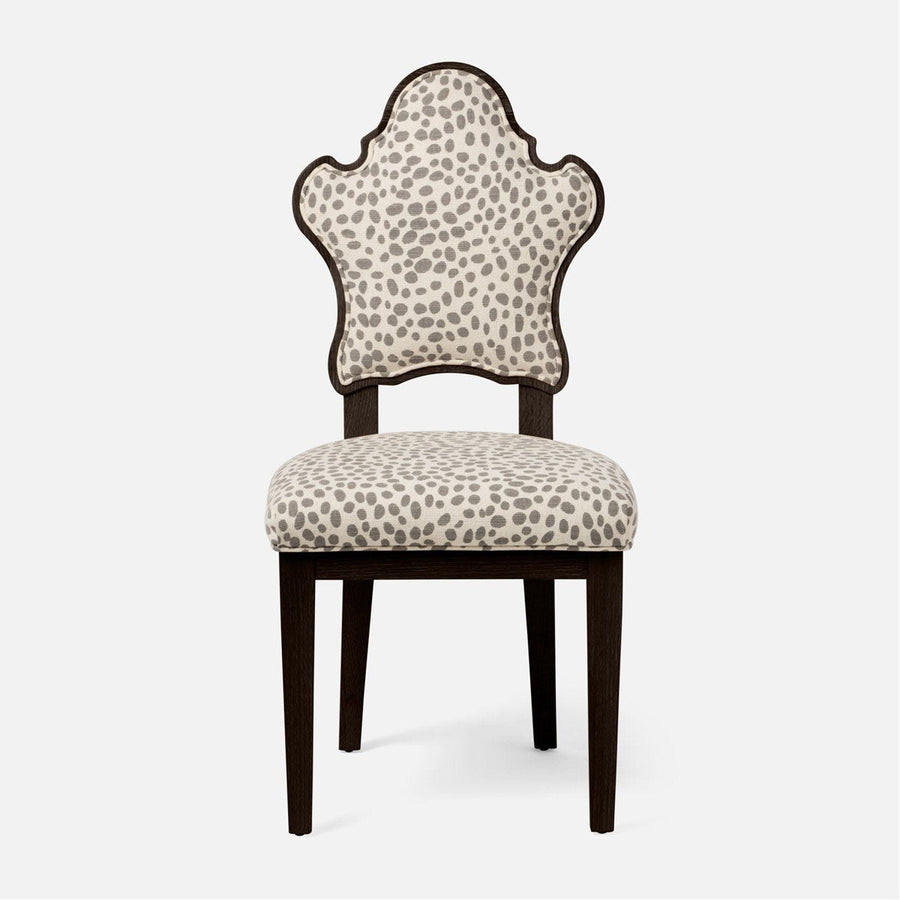 Made Goods Madisen Ornate Back Dining Chair in Arno Fabric