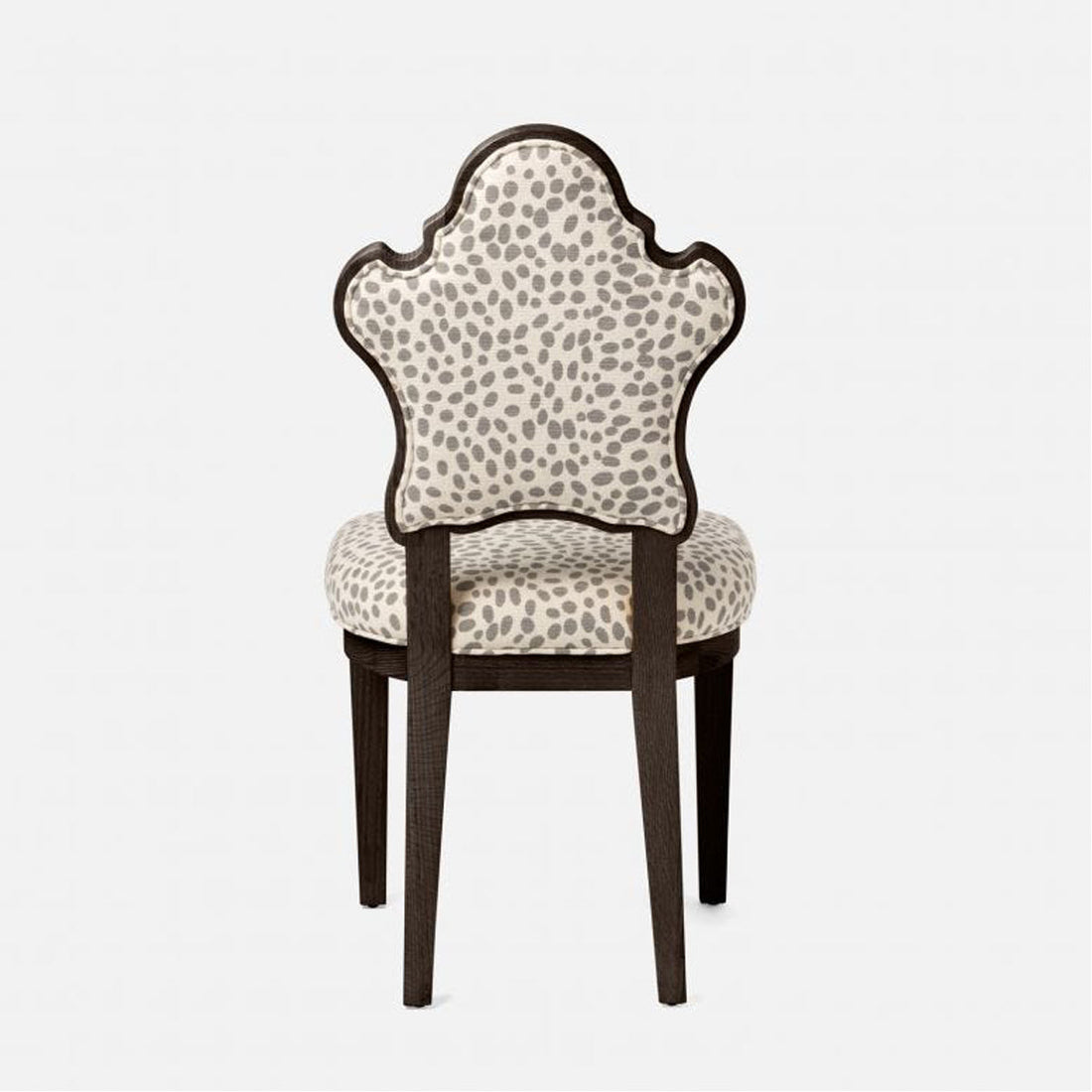 Made Goods Madisen Ornate Back Dining Chair in Lambro Boucle