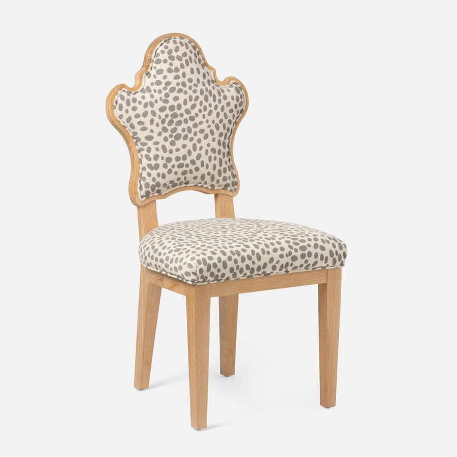 Made Goods Madisen Ornate Back Dining Chair in Havel Velvet