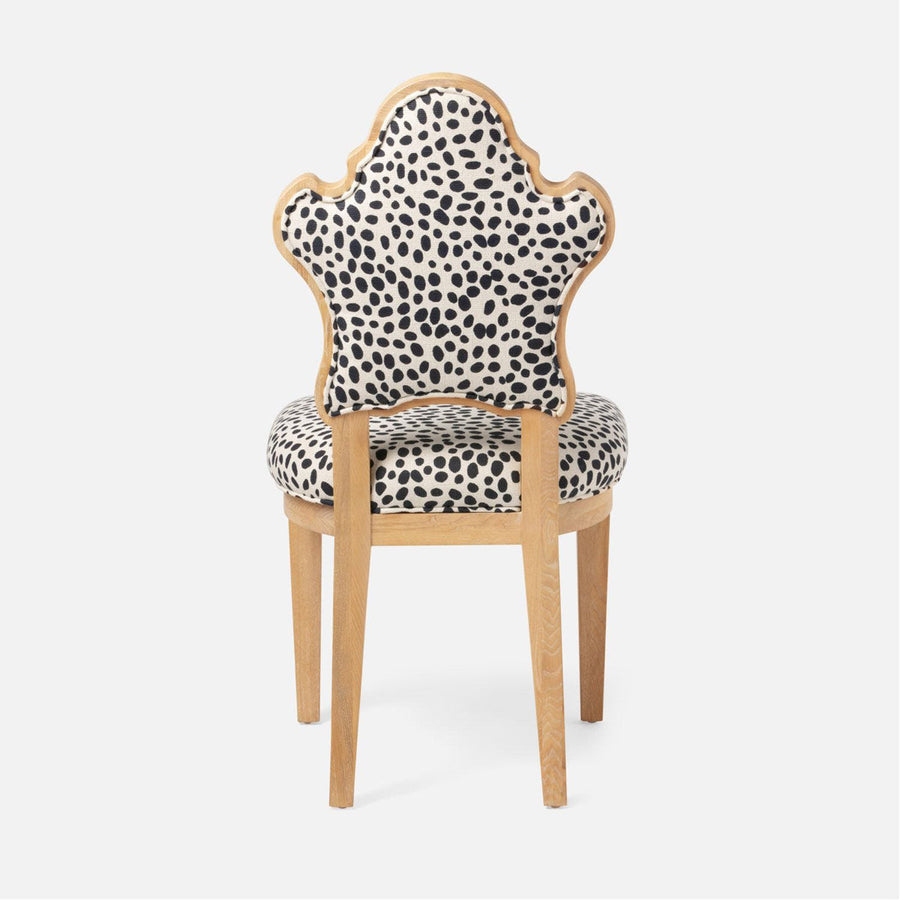 Made Goods Madisen Ornate Back Dining Chair in Arno Fabric