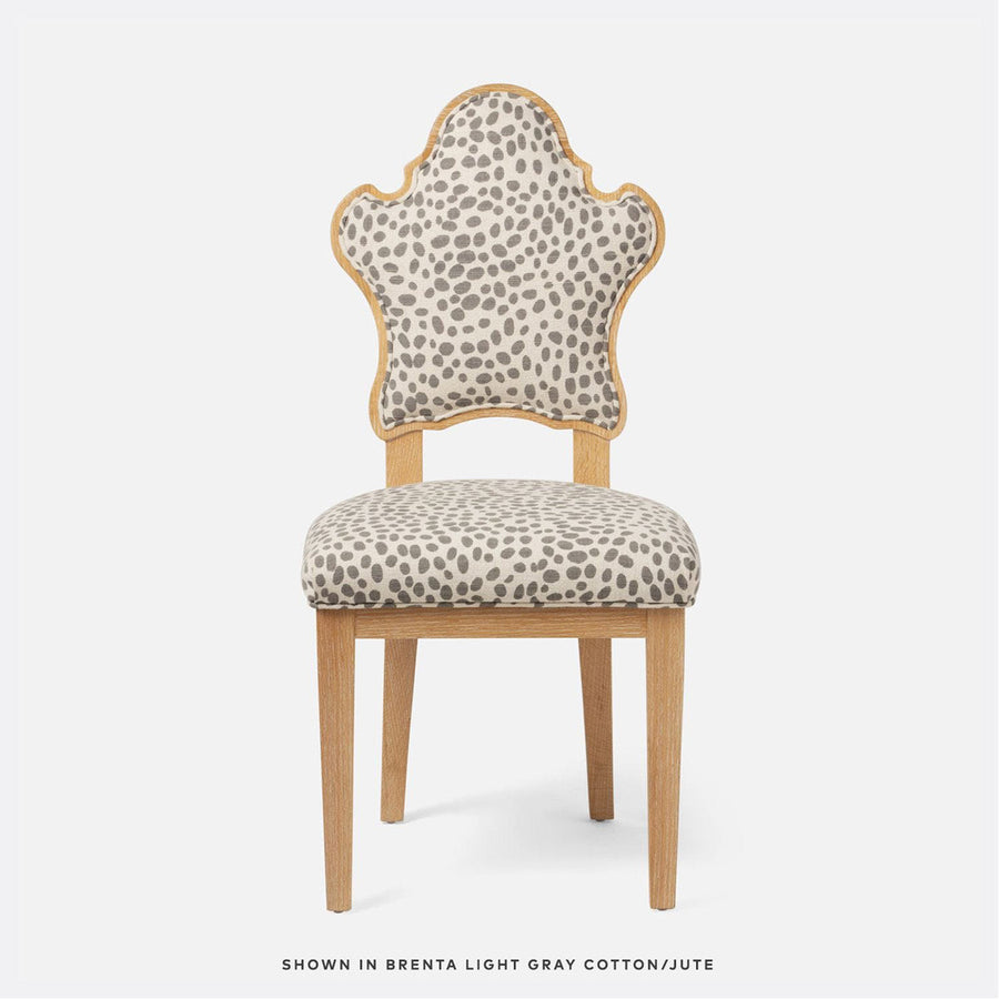 Made Goods Madisen Ornate Back Dining Chair in Clyde Fabric