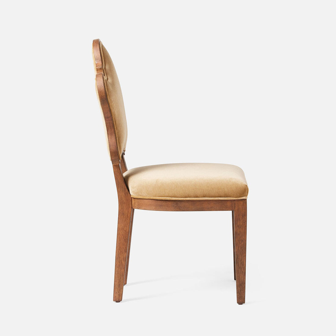 Made Goods Madisen Ornate Back Dining Chair in Klein Rayon/Cotton